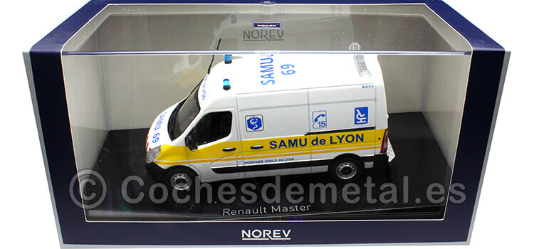 2014 Renault Master Furgoneta SAMU 69 de Lyon Blanco/Amarillo 1:43 Norev 518790