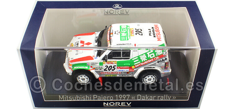 1997 Mitsubishi Montero/Pajero Nº205 Shinozuka/Magne Ganador Rally Dakar 1:43 Norev 800162