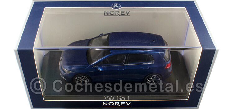 2020 Volkswagen VW Golf VIII Azul Metalizado 1:43 Norev 840134