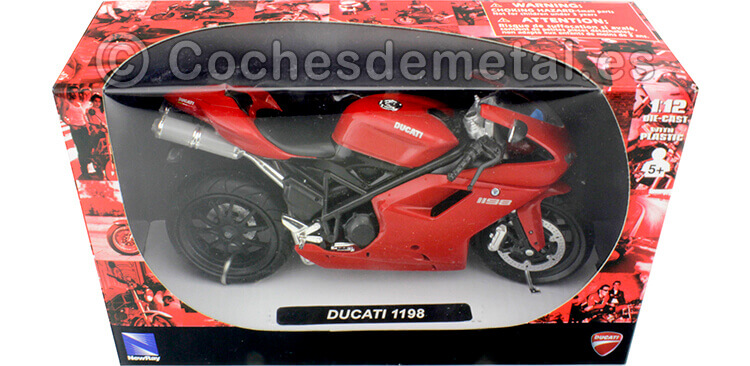 2008 Ducati 1198 Red 1:12 NewRay 57143