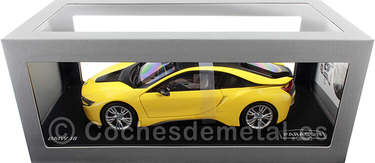 2014 BMW i8 eDrive Speed Yellow 1:18 Paragon Models 97087