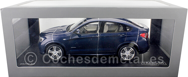 2014 BMW X4 F26 xDrive 35d Azul Metalizado 1:18 Paragon Models 97092