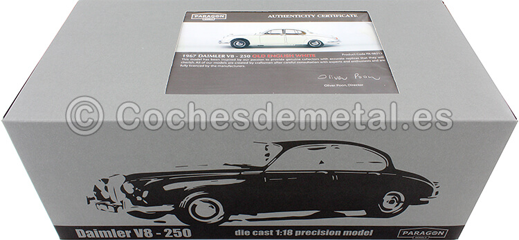 1967 Jaguar Daimler V8 250 English White 1:18 Paragon Models 98313