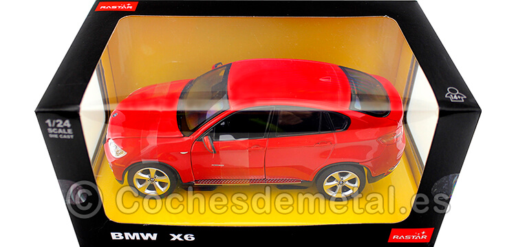 2010 BMW X6 Rojo 1:24 Rastar 41500