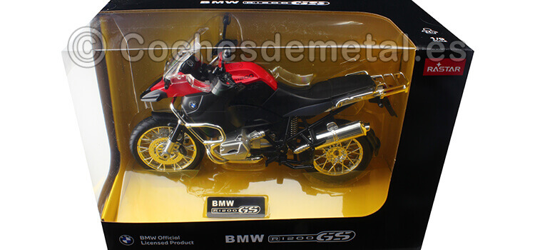 2013 Motocicleta BMW R1200GS Rojo/Negro 1:9 Rastar 42000