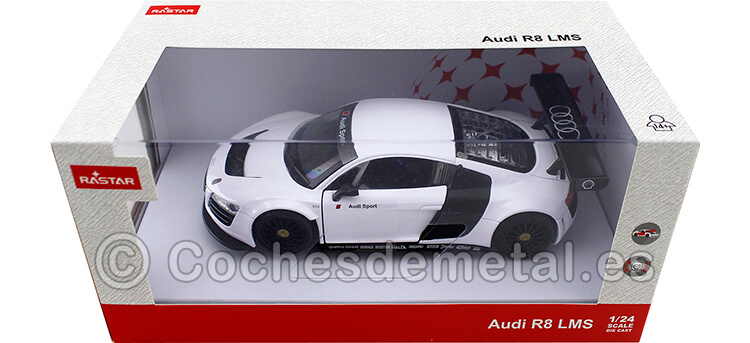 2011 Audi R8 LMS Ultra Audi Sport Blanco 1:24 Rastar 56100