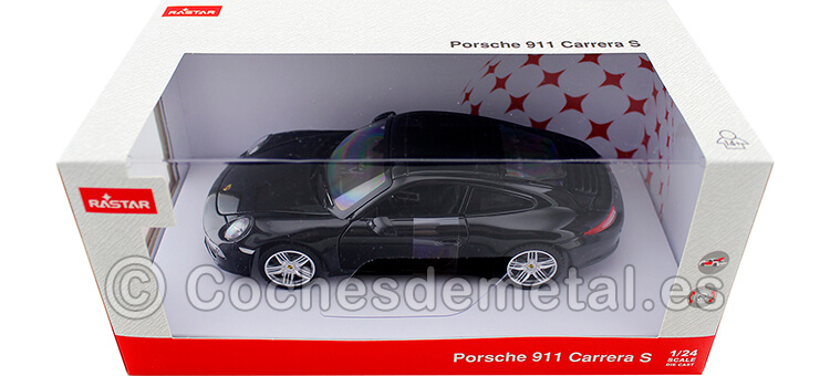 2012 Porsche 911 (991) Carrera S Negro 1:24 Rastar 56200