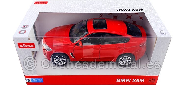 2018 BMW X6 M Rojo 1:24 Rastar 56600