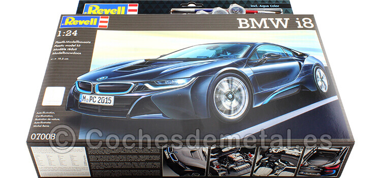 2014 BMW i8 Plastic Model Kit Negro 1:24 Revell 67008