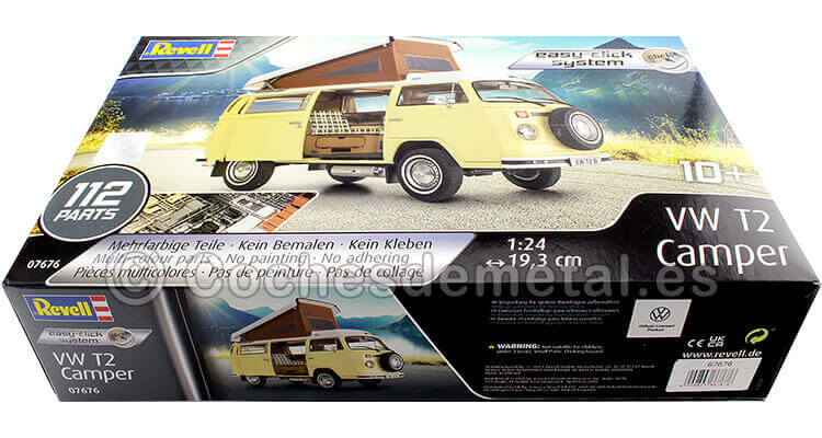 1973 Volkswagen Type 2 Camper Plastic Model Kit 1:24 Revell 67676