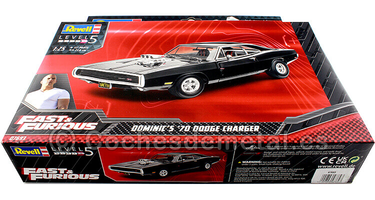 1970 Dodge Charger R/T Fast & Furious 7 Plastic Model Kit 1:24 Revell 67693