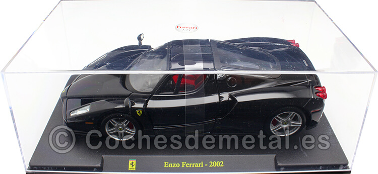 2002 Ferrari Enzo Negro 1:24 Editorial Salvat AB24F005