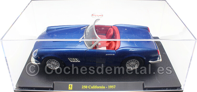 1957 Ferrari 250 California Azul Metalizado 1:24 Editorial Salvat AB24F009