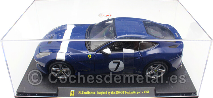 2012 Ferrari F12 Berlinetta Nº7 Azul 1:24 Editorial Salvat AB24F056