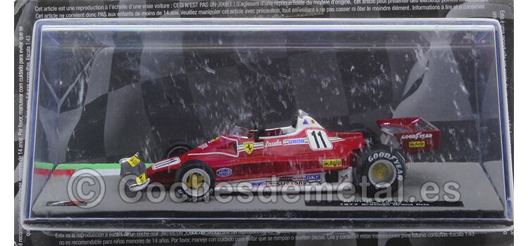 1977 Ferrari 312 T2 B Nº11 Niki Lauda Ganador GP F1 Brasil y Campeón del Mundo 1:43 Editorial Salvat ABF1M002A