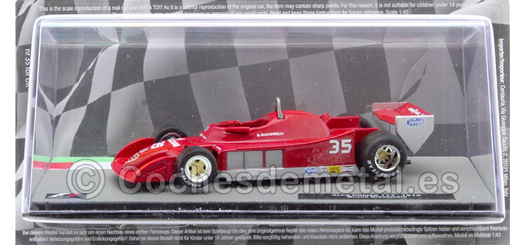 1979 Alfa Romeo 177 Nº35 Bruno Giacomelli 1:43 Editorial Salvat ABF1M035A