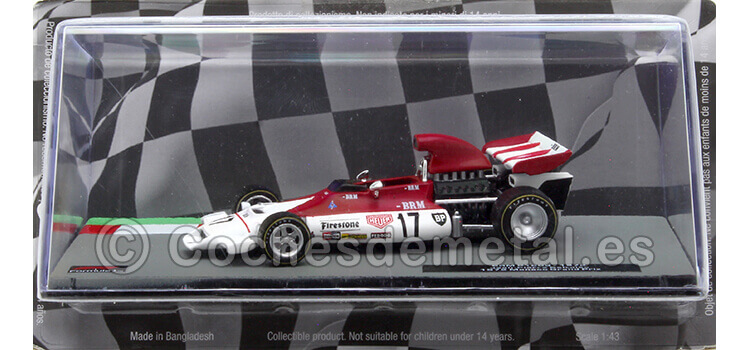 1972 BRM P160B Nº17 Jean-Pierre Beltoise Ganador GP F1 Mónaco 1:43 Editorial Salvat ABF1M043A