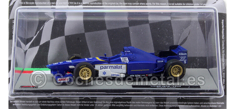 1996 Ligier JS43 Nº9 Olivier Panis Ganador GP F1 Mónaco 1:43 Editorial Salvat ABF1M109A