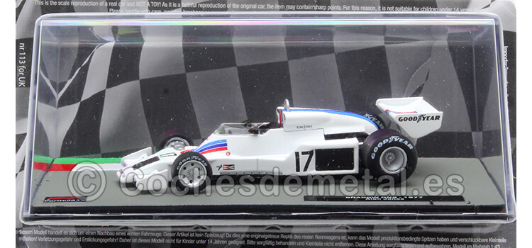 1977 Shadow DN8 Nº17 Alan Jones Ganador GP F1 Austria 1:43 Editorial Salvat ABF1M114A