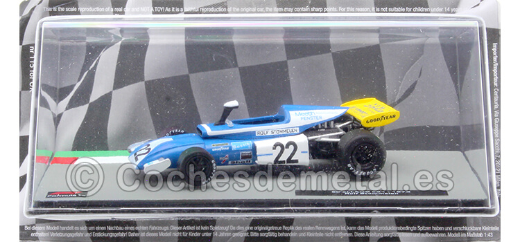 1972 Eifelland E21 Nº22 Rolf Stommelen 1:43 Editorial Salvat ABF1M117A