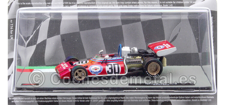 1972 Tecno PA123 Nº30 Nanni Galli 1:43 Editorial Salvat ABF1M119A