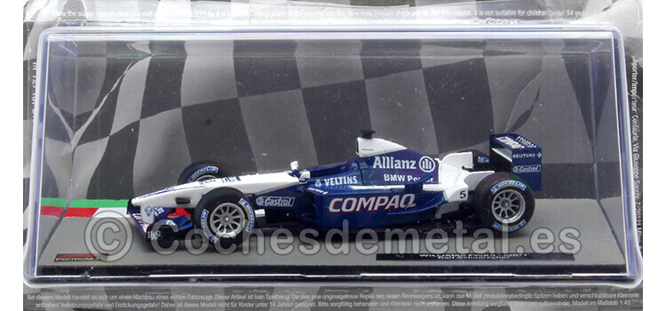 2001 Williams FW23 Nº5 Ralf Schumacher Ganador GP F1 San Marino 1:43 Editorial Salvat ABF1M129A