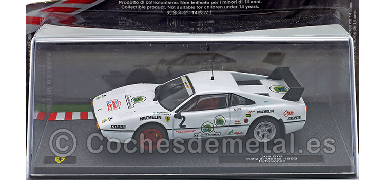 1983 Ferrari 308 GTB Nº2 Toivonen/Piironen Rally de Monza 1:43 Editorial Salvat ABFRT0101