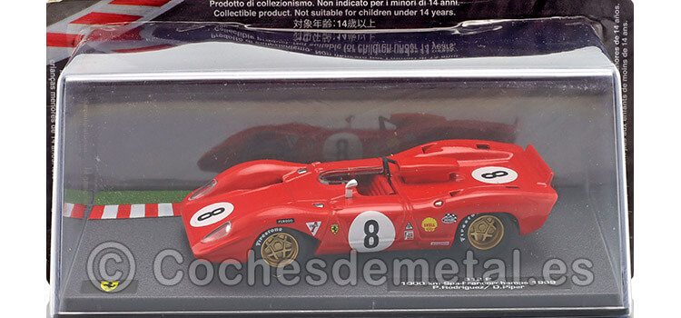 1969 Ferrari 312 P Nº8 Rodriguez/Piper 1000 Km. Spa 1:43 Editorial Salvat ABFRT021