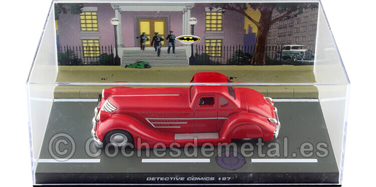 1939 Batman Automobilia Batmobile Detective Comics Nº27 Rojo 1:43 Salvat BAT012