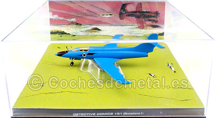 1974 Batman Automobilia Batmobile Nº61 Batplane II Azul 1:43 Salvat BAT045