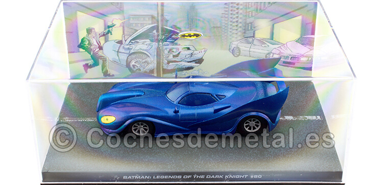 1996 Batman Automobilia Batmobile Legends Of The Dark Knight Nº80 Azul 1:43 Salvat BAT054