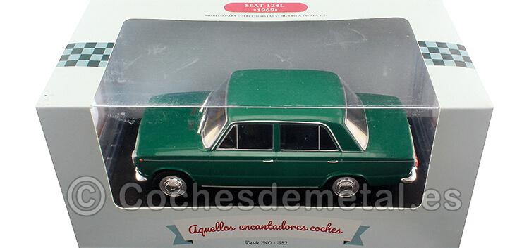 1969 Seat 124 Verde Coches Inolvidables 1:24 Editorial Salvat ES27