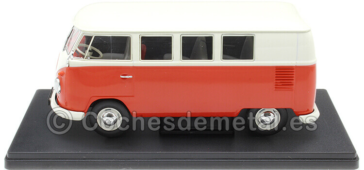 1962 Volkswagen Kombi T1 Rojo Blanco Coches Inolvidables 1:24 Editorial Salvat ES52