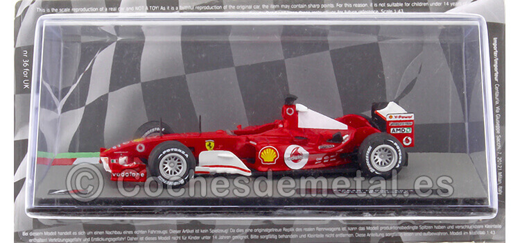 2004 Ferrari F2004 Nº2 Rubens Barichello Rojo 1:43 Editorial Salvat F1 08