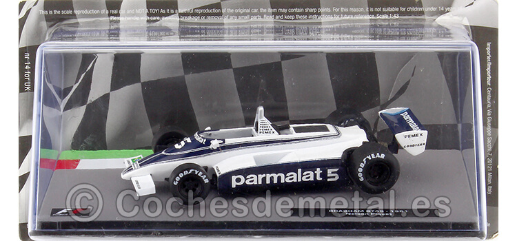 1981 Brabham BT49 Nº5 Nelson Piquet World Champion 1:43 Editorial Salvat F1 20