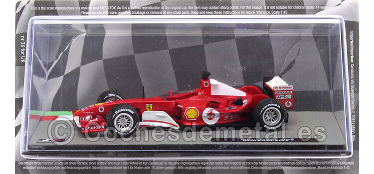 2004 Ferrari F2004 Nº2 Rubens Barrichello 1:43 Editorial Salvat F1_35