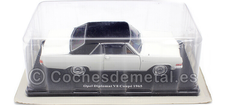 1965 Opel Diplomat V8 Coupe Opel Collection BlancoNegro 1:24 Editorial Salvat G1648005