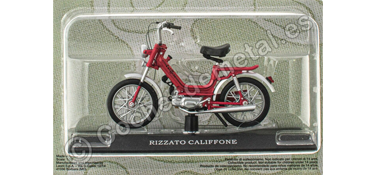 1975 Rizzato Califfone Rojo Passione Motorini 1:18 Editorial Salvat MOTO04