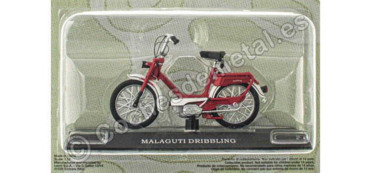 1975 Malaguti Dribbling Rojo/Blanco Passione Motorini 1:18 Editorial Salvat MOTO06