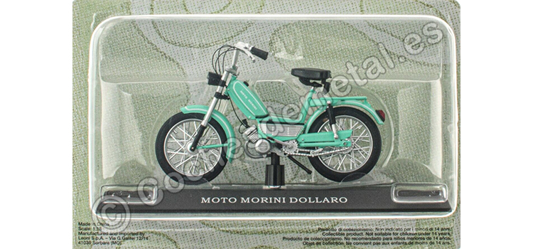 1980 Moto Morini Dollaro Verde Menta Passione Motorini 1:18 Editorial Salvat MOTO07