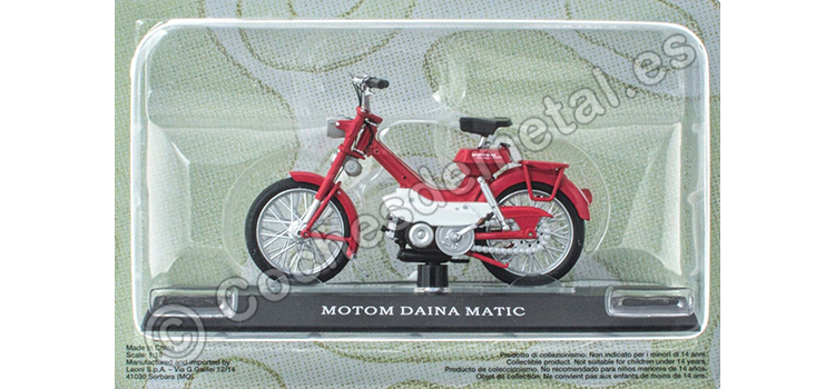 1965 Motom Daina Matic Rojo/Blanco Passione Motorini 1:18 Editorial Salvat MOTO08