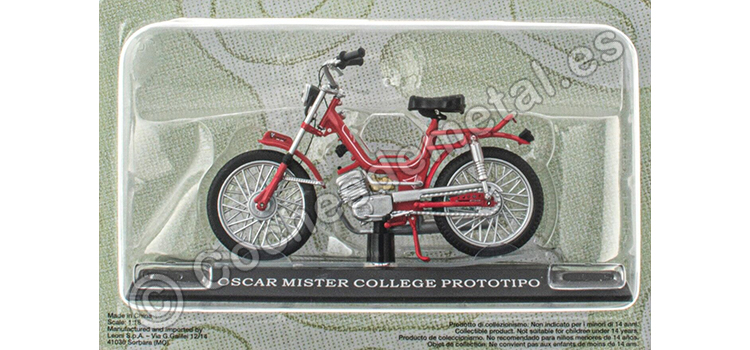 1980 Oscar Mister College Prototipo Rojo Passione Motorini 1:18 Editorial Salvat MOTO10