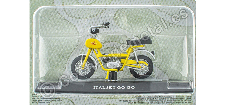 1970 Italjet Go Go Amarillo/Plateado Passione Motorini 1:18 Editorial Salvat MOTO12