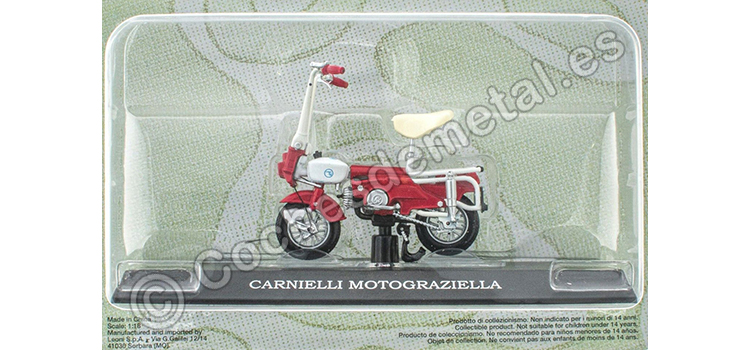 1973 Carnielli Motograziella Rojo/Blanco Passione Motorini 1:18 Editorial Salvat MOTO22