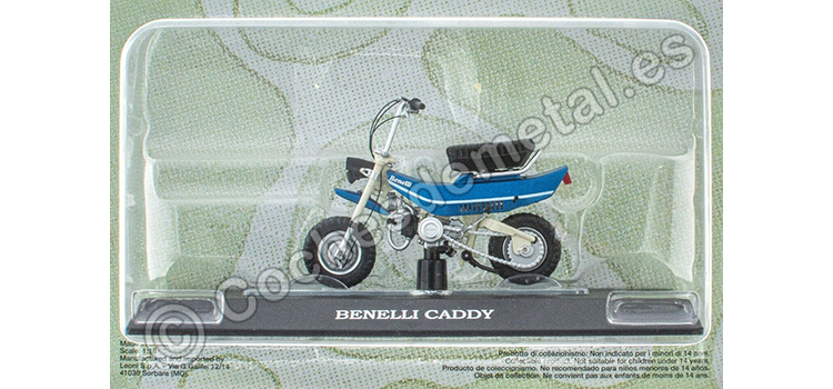 1975 Benelli Caddy 50 Azul/Blanco Passione Motorini 1:18 Editorial Salvat MOTO26