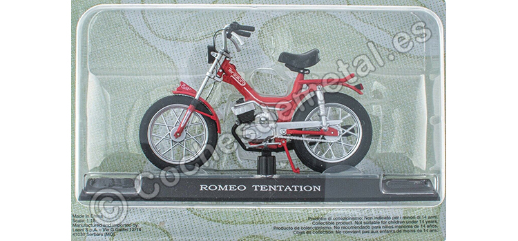 1973 Romeo Tentation Rojo Passione Motorini 1:18 Editorial Salvat MOTO27