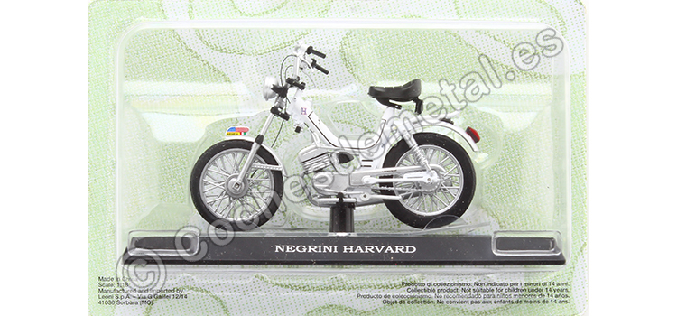 1976 Negrini Harvard Blanco Passione Motorini 1:18 Editorial Salvat MOTO30