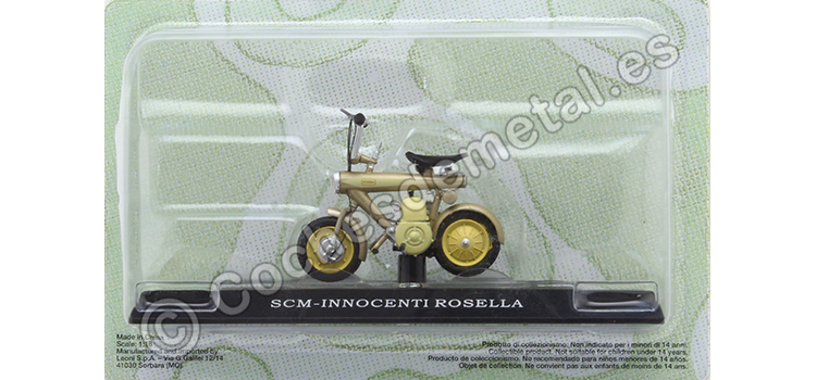 1966 SCM-Innocenti Rosella Dorado Passione Motorini 1:18 Editorial Salvat MOTO37