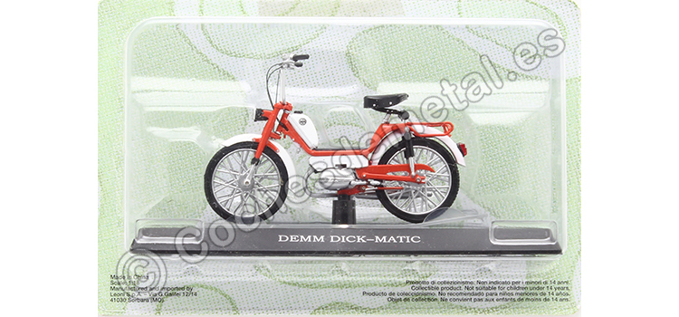 1972 Demm Dick-Matic Blanco/Rojo Passione Motorini 1:18 Editorial Salvat MOTO50