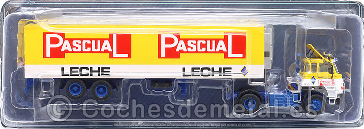 1981 Camión Dodge C38T + Trailer Leche Pascual  Amarillo/Blanco/Azul 1:43 Salvat PEG009  1:43 Salvat PEG008